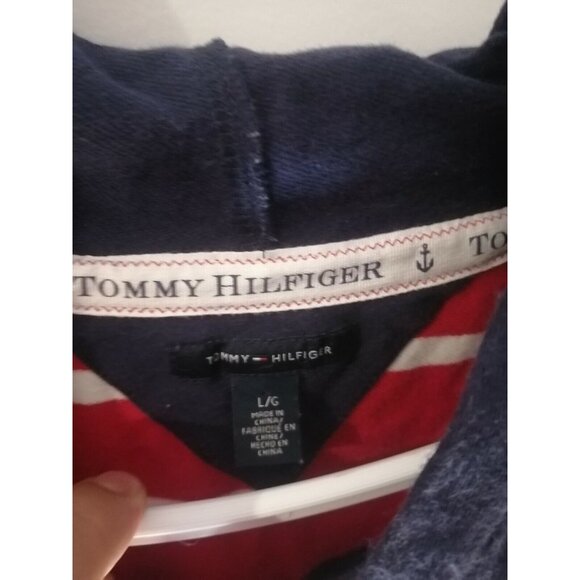 Tommy Hilfiger Long Sleeve Hooded Shirt Size Large - Picture 3 of 4